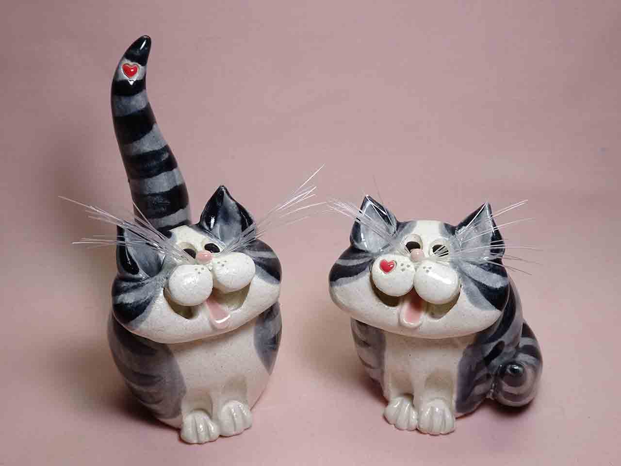 41775 Pence Pets salt and pepper shakers - Cats