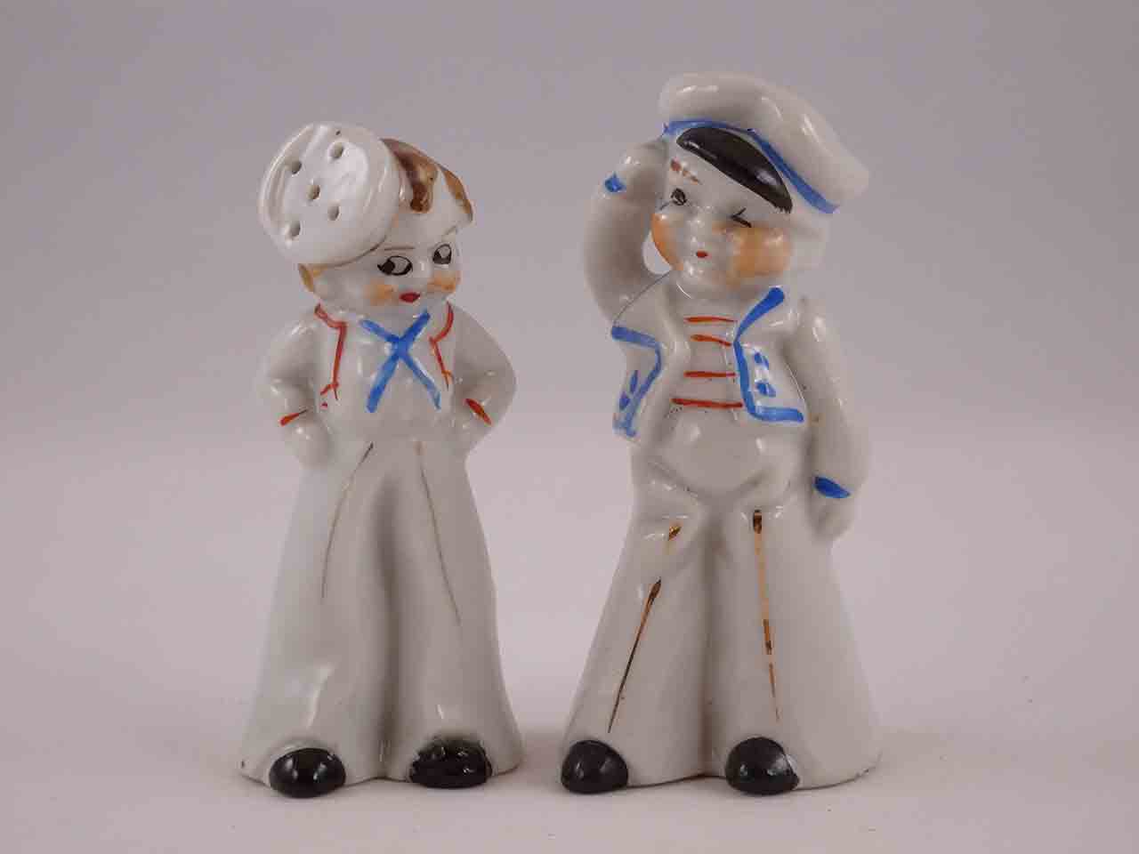 45644 Boy and girl sailors salt and pepper shakers
