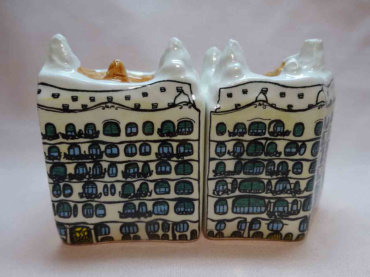 26245 Casa Milà by Gaudi salt and pepper shakers
